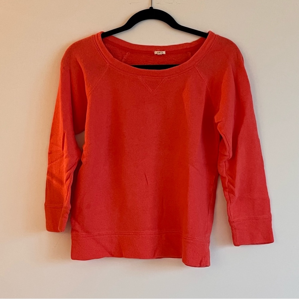 CORAL VINTAGE J CREW SWEATSHIRT